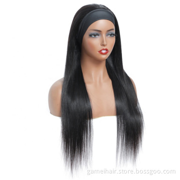 Wholesale  Brazilian Raw Virgin Hair Deep Wave Headband Wigs.  Best Human Hair Headband Wigs For Black Women